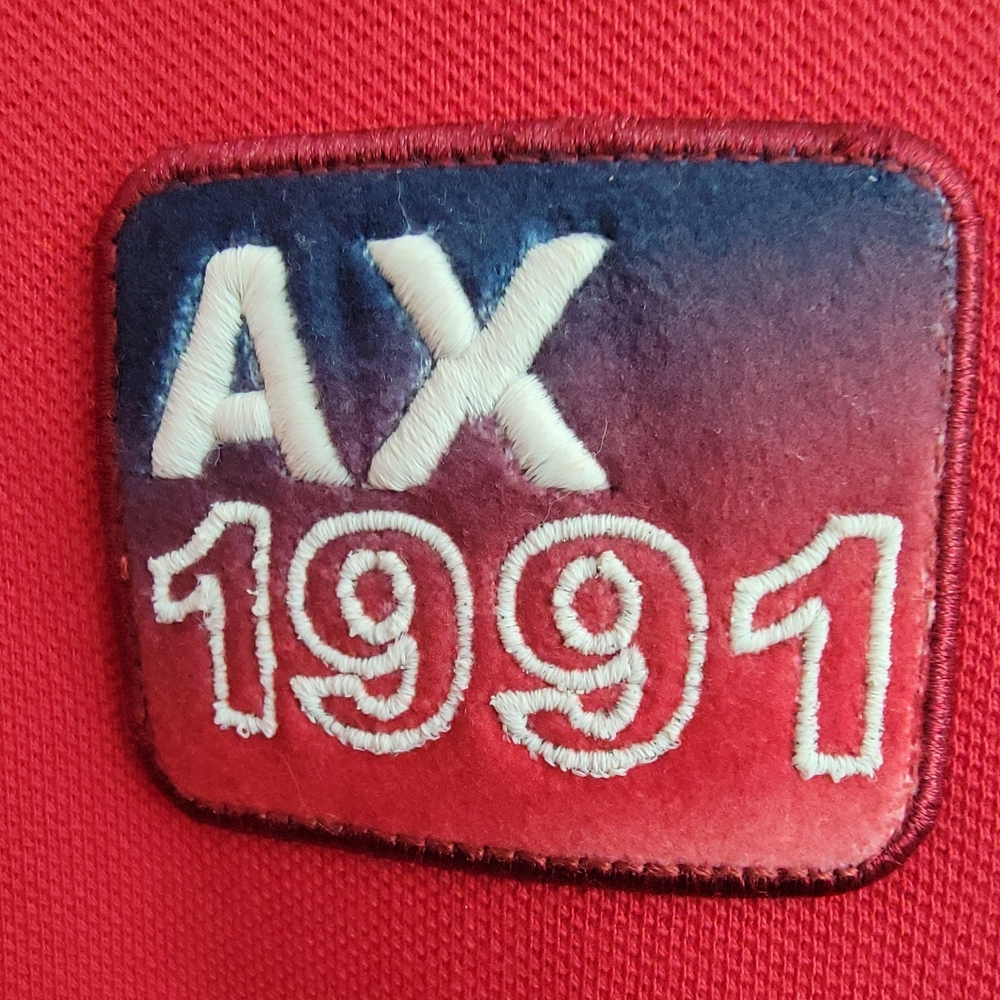 Brand New Armani Exchange Bold Red Polo - Picture 3 of 7